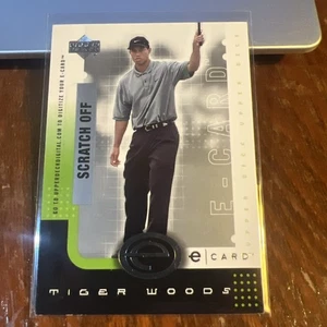 Tarjeta electrónica Tiger Woods 2001 Upper Deck sin rayar inserción de novato RC #E-TW CASI NUEVA-COMO NUEVA - Imagen 1 de 6