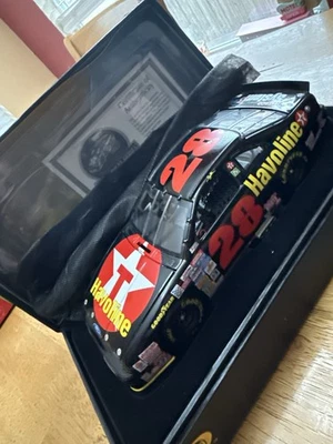 Ford Thunderbird Davey Allison 1993 acción RCCA Elite #28 Havoline Texaco NASCAR Foto 1 de 4