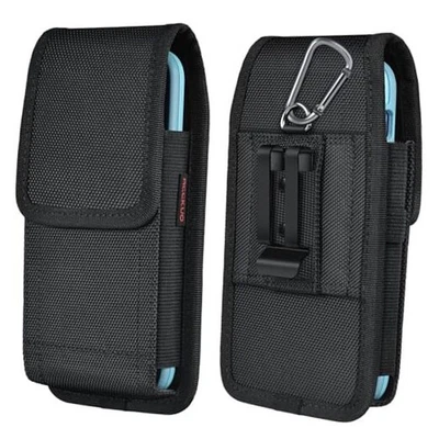 Phone Holster for Belt with Metal Clip and Magnetic Closure Medium Black - Image 1 of 4