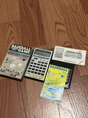 Calculadoras de juego de béisbol CASIO BB-9 1983 de colección artículo raro con caja Foto 1 de 4
