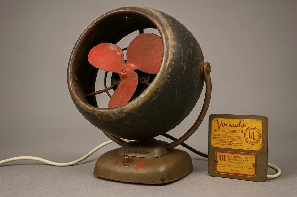 Ventilador Eléctrico Inclinable Ajustable Vornad De Colección Raro Foto 1 de 4