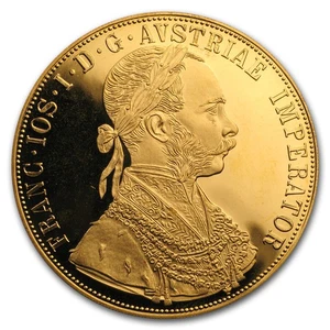 1915 Austria Gold 4 Ducat Proof - Picture 1 of 2