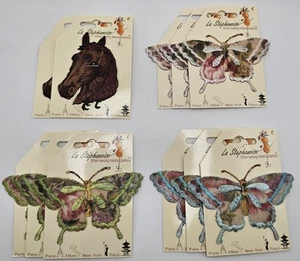 La Stephanoise Applique Patch Lot - Butterflies And Horses Craft Sewing - Picture 1 of 1