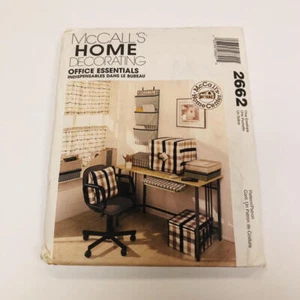 Patrón de costura vintage McCall's 2662 decoración del hogar oficina elementos esenciales sin cortar - Imagen 1 de 2