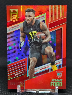 Jerome Ford 2023 Panini Donruss Elite RC Aspirations Stars #168 Browns 099/275 - Image 1 of 2