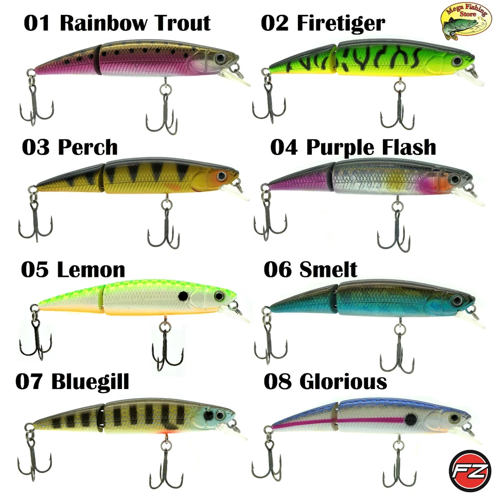 DAM EFFZETT PRO-LITE Jointed Minnow Wobbler - Rapfen Barsch Köder - 7cm / 5g - Bild 1 von 1
