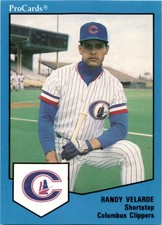 1989 ProCards Triple A #741 Randy Velarde   Columbus Clippers