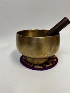 5.8" Antique sound healing Singing Bowl for meditation Stand bowl Yoga AV12 - Picture 1 of 3