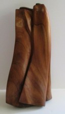 LARGE WOOD SCULPTURE CARVING SLEEK MODERNISM ABSTRACT VINTAGE EXPRESSIONIST ART