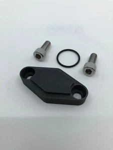 Parking Brake Block Off Kit - Black with Stainless Bolts for Yamaha YFZ450 04-22 - Picture 1 of 3