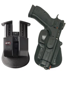 Fobus retention holster + Double magazine pouch cz 75d/75b/sp 01/compact w rail - Picture 1 of 4