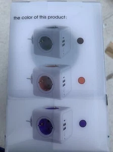 Enchufe multifunción, PowerCube, 2 USB-A, 1 USB-C, 4 enchufes - Imagen 1 de 6
