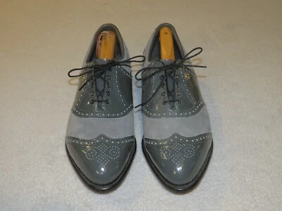 Zapatos de golf Etonic Tour Classic 7673 gris charol espectador 12E nuevos sin caja Foto 1 de 4