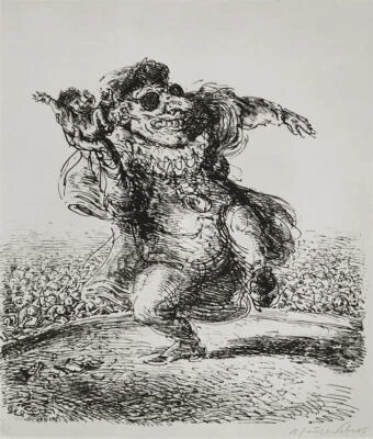 A. PAUL WEBER - Ein Student wird gefeuert - Lithographie - 1978 - Bild 1 von 2