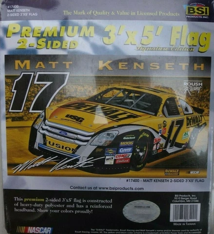 Matt Kenseth # 17 DEWALT DOUBLE SIDED 3 x 5 FLAG ! FREE SHIPPING ! FAST SHIPPING Cover
