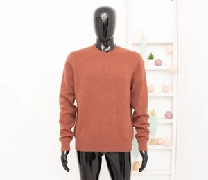 SAMSOE SAMSOE Jersey de Lana Sylli Cuello Redondo Marrón Canela Suéter Para Hombre Talla M - Imagen 1 de 10