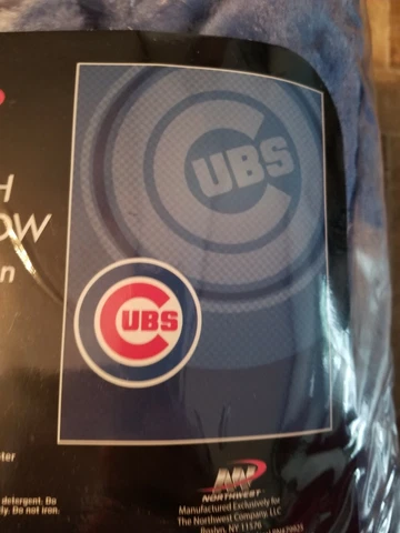 Chicago Cubs Baseball fleece stadium plush blanket 50" x 60" Wrigley field new Cover