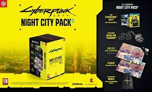 Cyberpunk 2077 Night City Pack 2 PS4 + Rätsel + Samurai-Medaillon NEUE BOX