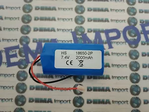 Batteria al litio da 7,4 V pack batteria 2000mAh basso drenaggio 2P ANTIFURTI - Foto 1 di 3