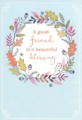 Heartfelt THANKSGIVING Greeting Card FOR FRIEND, Blessing by Hallmark + Envelope - Image 1 of 4