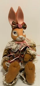 House Of Lloyd Wendy Wabbit Conejo de Pascua Cuerpo Suave Cerámica Porcelana Cabeza - Imagen 1 de 5