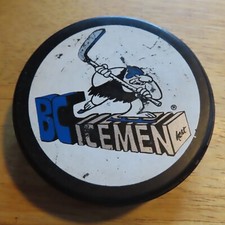 Vintage 2000-21 United Hockey League BC ICEMEN (UHL) Lindsay Co Puck KOST Tire