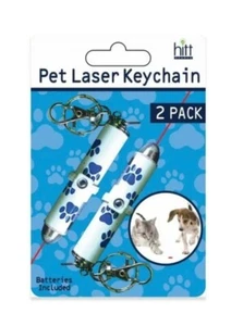 hitt Pet and Cat Laser Pointer Keychain, Pack of 2, Batteries Included - Picture 1 of 1
