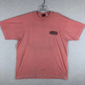 Vintage 90's Huey Lewis and The News 1991 Tour Concert Budweiser Size XL Pink - Picture 1 of 11