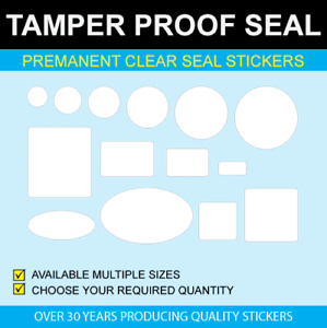 Clear Seal Stickers - Permanent Adhesive