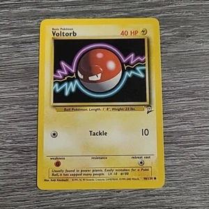 Pokemon TCG Voltorb 98/130 Base Set 2 Unlimited Regular Common Card WOTC - Picture 1 of 2