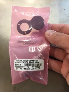 SWITCH-COM CONECTIVIDAD AVIATION PANEL STYLE CONNECTOR 6 PINES-CONTACTOS REDONDOS - Imagen 1 de 12