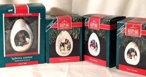 "Adornos de recuerdo Hallmark 1989-1992 vintage ""Winter Surprise" - Imagen 1 de 14