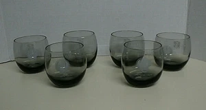 Lot of 6 Vtg.1970s Baltimore Colts NFL Smoked Rock/Cocktail Glasses AUCT#5687 - Picture 1 of 7