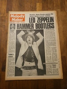 Melody Maker October 3rd 1970, Rolling Stones And Led Zeppelin Cover - Picture 1 of 4