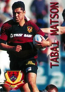1996 CANTERBURY NPC Rugby Union Card TABAI MATSON All Blacks - Bild 1 von 2