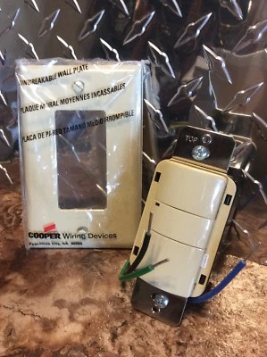 Sensor interruptor de pared infrarrojo pasivo GE marfil WIR-10-SR-G-D-V Wir10srgdv Foto 1 de 3