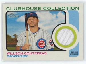Willson Contreras - 2022 Topps Heritage Clubhouse Collection Relic Card #CC-WC - Bild 1 von 2