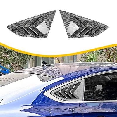 Para Audi A5 S5 Sportback 17-24 Carbono Ventana Lateral Persiana Parasol Cubierta Cuchara*2 Foto 1 de 4