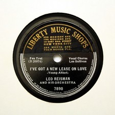 LEO REISMAN ORCHESTRA "I've Got A New Lease On Love" BRUNSWICK 7890 [78 RPM]
