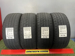 4 GOMME TRISTAR 225 45 18 95V XL M+S INVERNALI USATE mm4,5-5,1 65/70% DOT 2815 - Foto 1 di 16