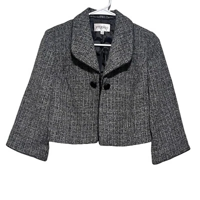 Studio I Women Crop Top Blazer Jacket Size 8 - Image 1 of 4