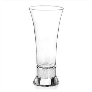 Vaso Cilindrico OTTAVIANI 800230 in Cristallo e Metallo con pietre - Imagen 1 de 2