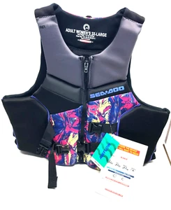 Water Sea-Doo Erwachsene Damen 3 XL Airflow Refraction PFD BRP / Schwimmweste NEU -2 - Bild 1 von 6