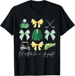 Master Let's Partee Golf Tournament Coquette Bow Women Men T-Shirt - Picture 1 of 5