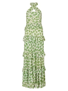 Romily Leaf Print Maxi Dress Brand New With Tags UK Size 14 RRP £265 - Picture 1 of 8