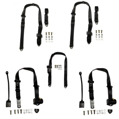 Complete Seat Belt Kit For Toyota Corolla KE36 1975-80 Wagon - ADR Approved - image 1 of 3