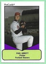 1990 ProCards AAA Baseball Paul Abbott #238 Portland Beavers