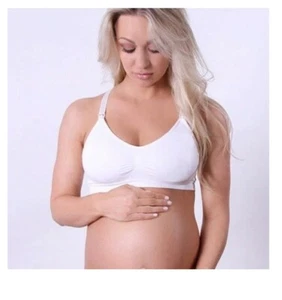 Coobie Seamless Nursing Wireless Comfort Bra 9120 White One Size 1838 - Picture 1 of 2