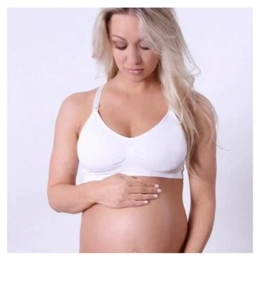 Sujetador cómodo inalámbrico de enfermería sin costuras Coobie 9120 blanco talla única 1838 Foto 1 de 2