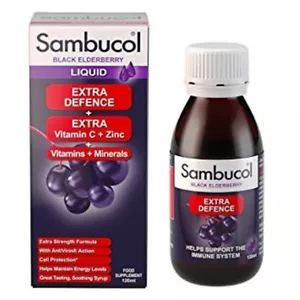 Sambucol Extra Defence Black Elderberry - 120 ml - Picture 1 of 2